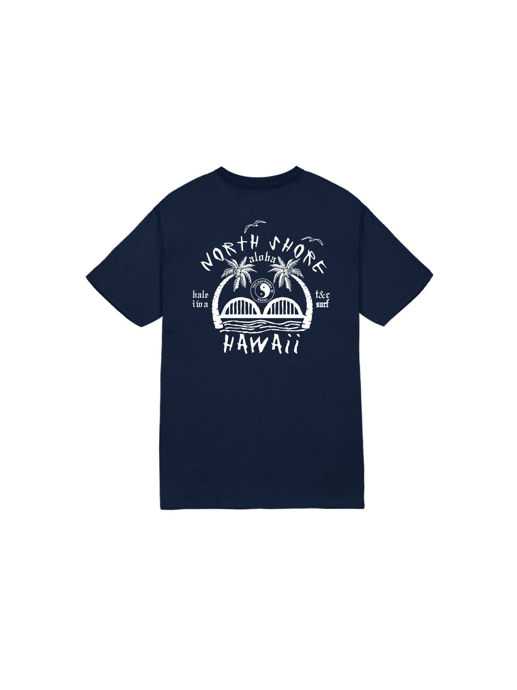 T&C Surf Designs Kids Anahulu Iwa Tee, XS / Navy