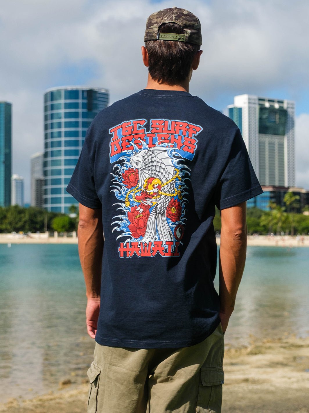 T&C Surf Designs Tengu Koi Tee,