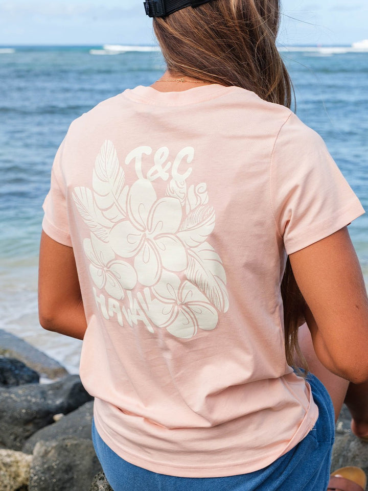 T&C Surf Designs Plumeria Maple Tee,