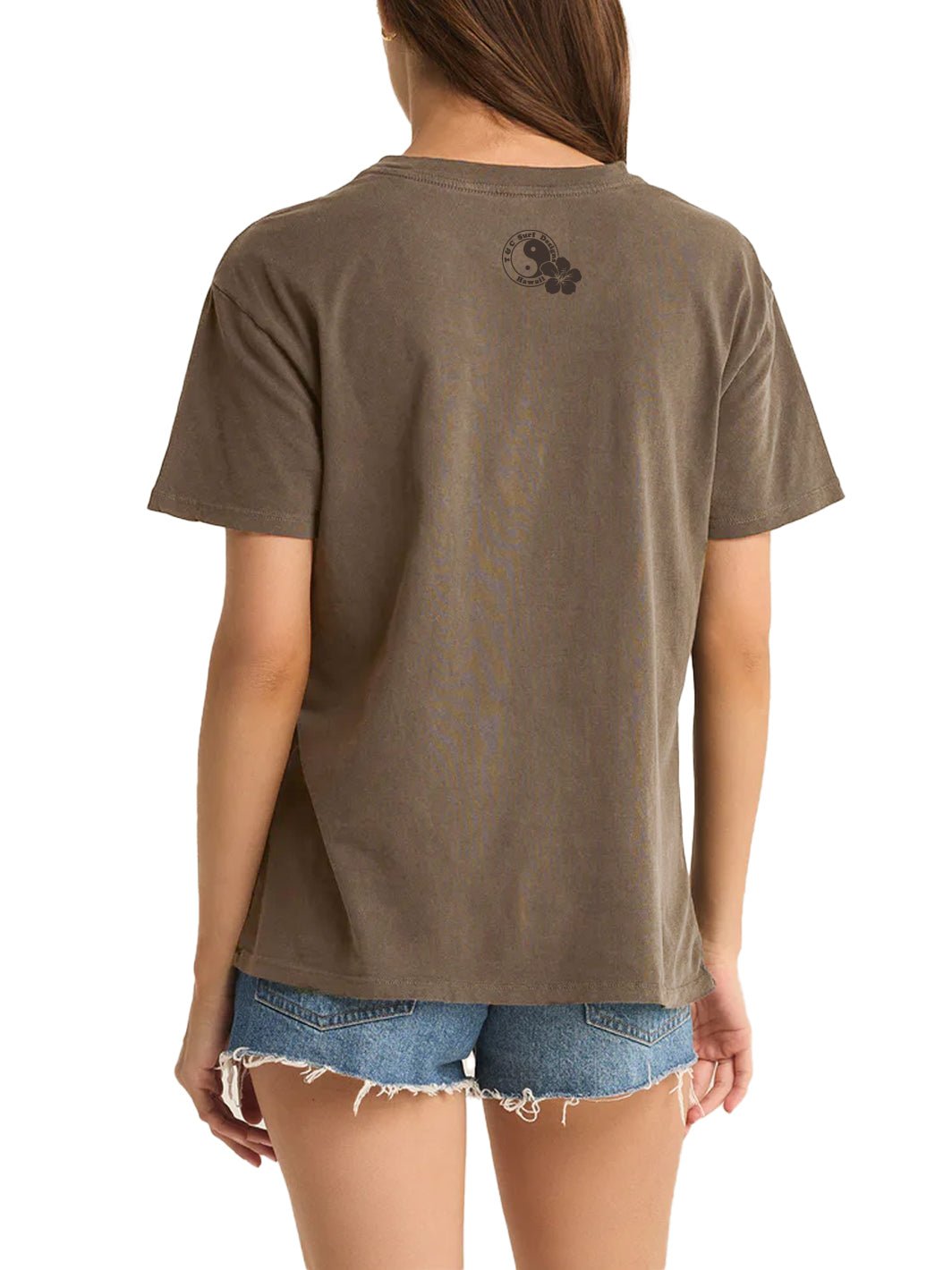 Hibiscus Band Boyfriend Tee - T&C Surf Designs