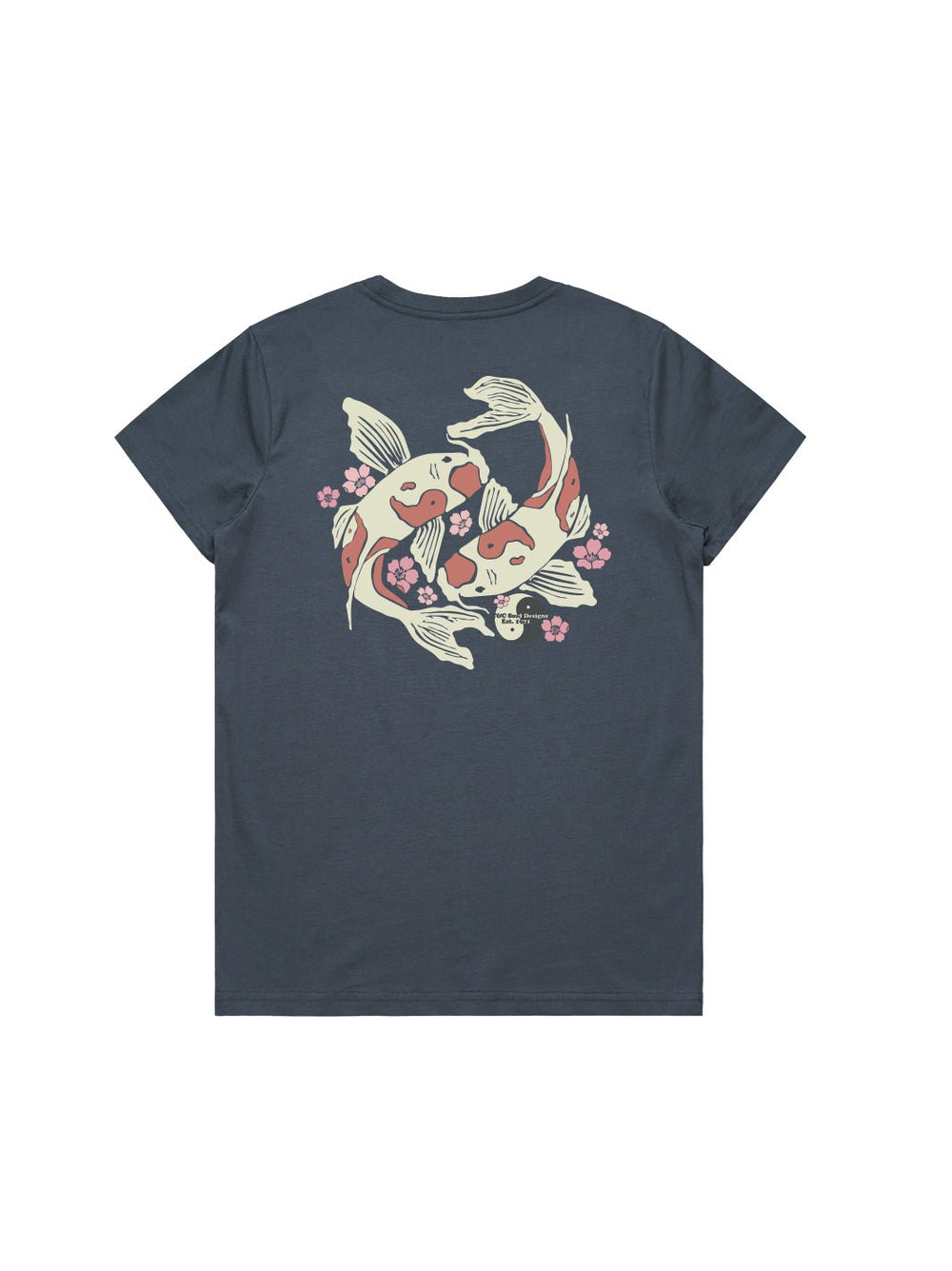 T&C Surf Designs Koi Sakura Maple Tee, Petrol / XS
