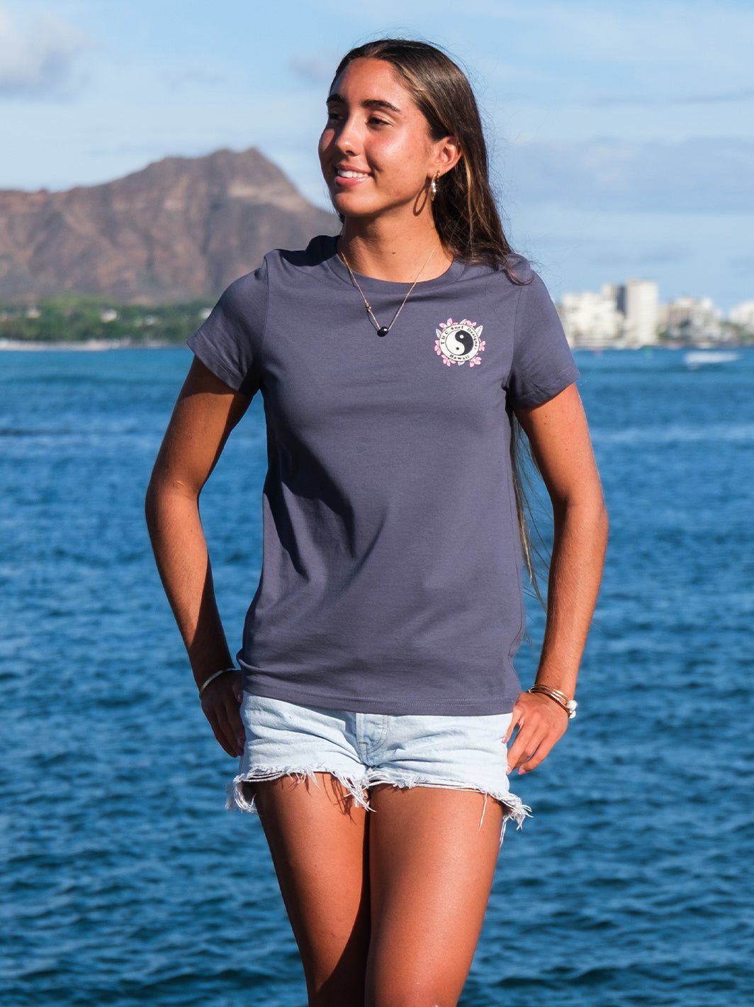 T&C Surf Designs Plumerias Maple Tee,