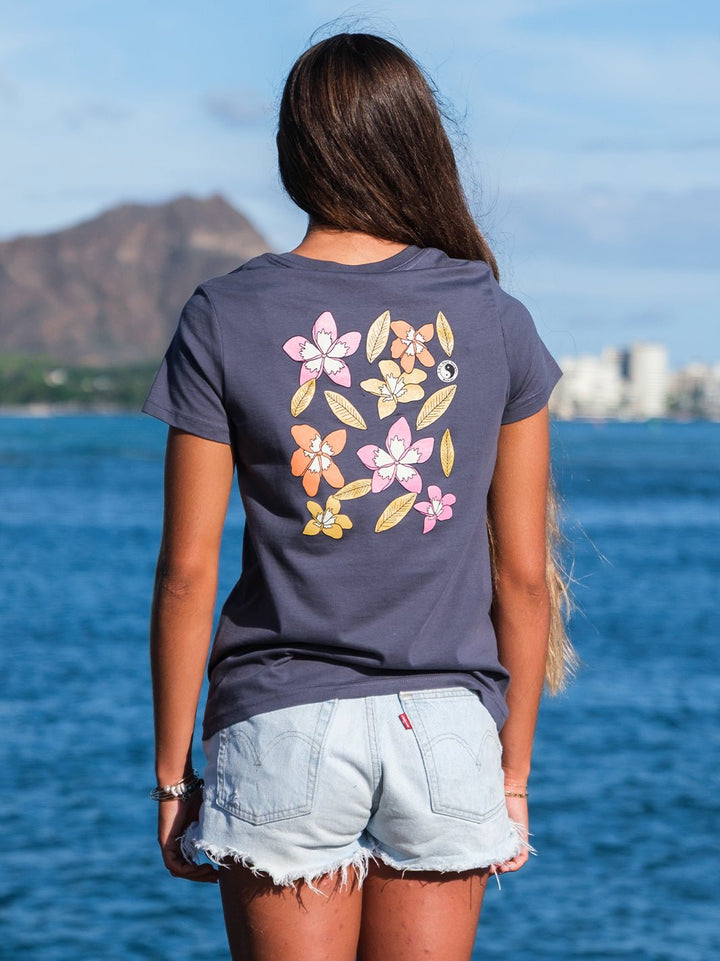 T&C Surf Designs Plumerias Maple Tee,