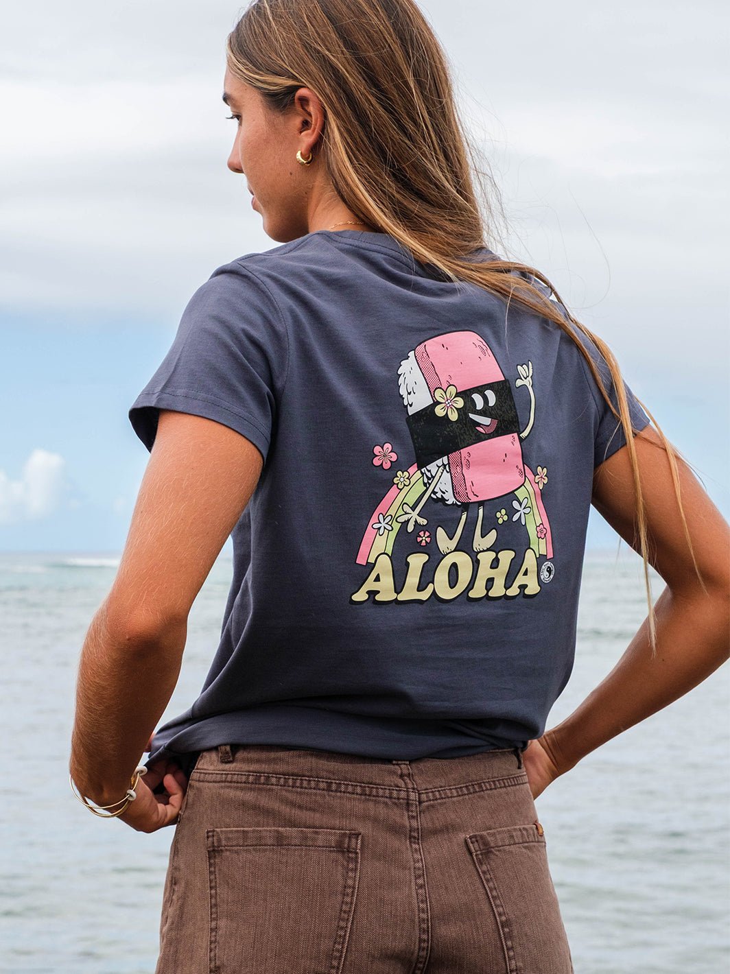 T&C Surf Designs Aloha Musubi Maple Tee,