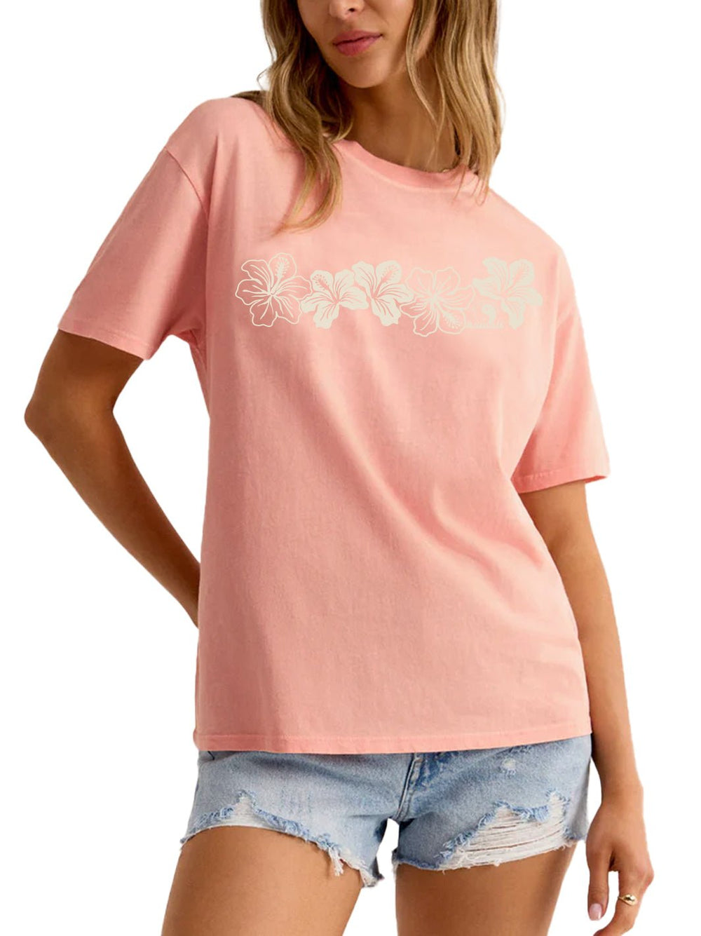 Vintage Floral Band Boyfriend Tee - T&C Surf Designs