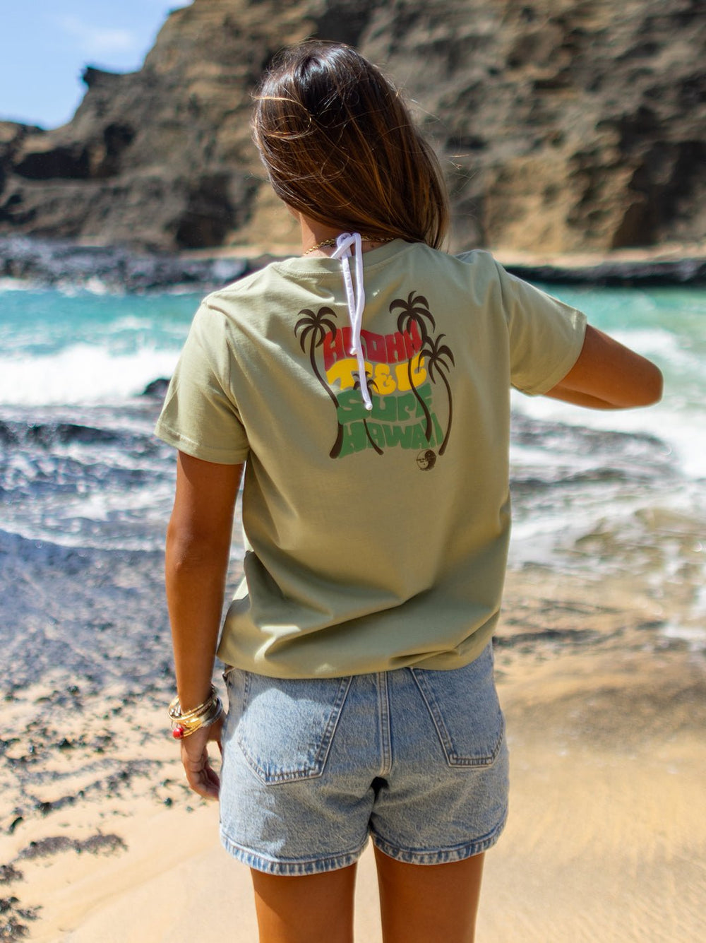 T&C Surf Designs Four Palms Maple Tee,