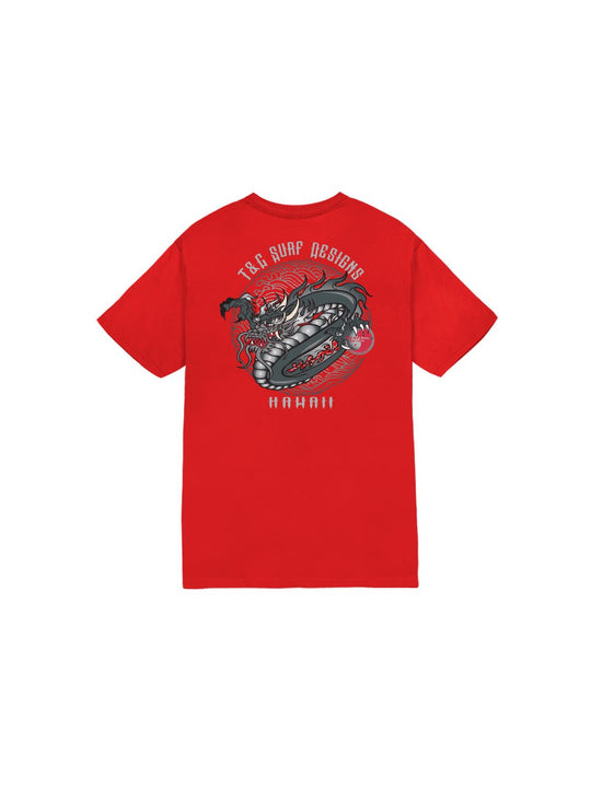 T&C Surf Designs T&C Surf Kids Year of the Dragon Tee, Red / XS