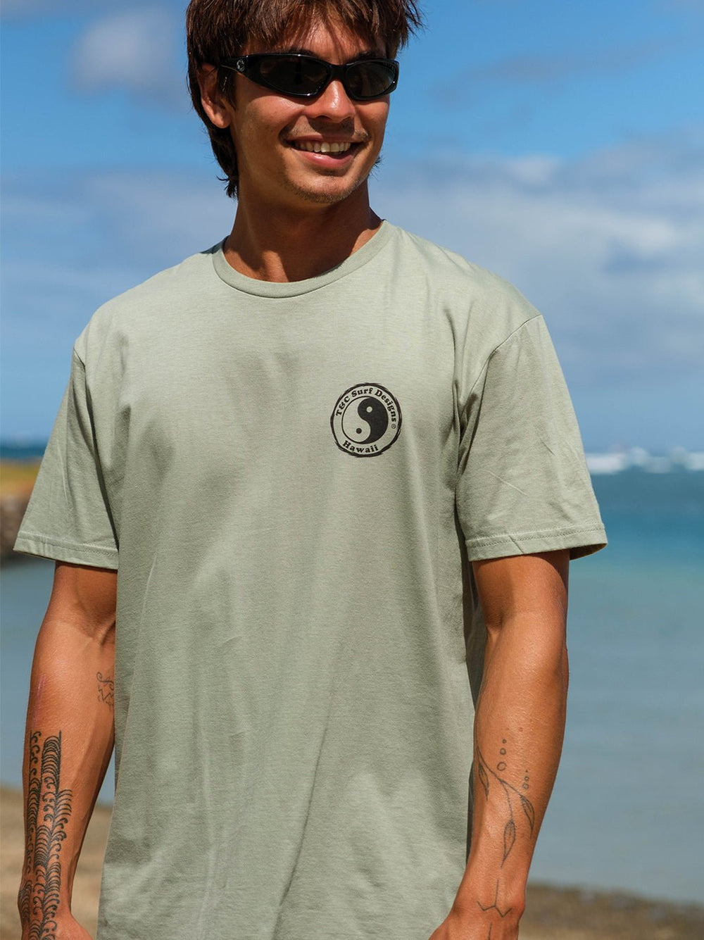 Sketch Diamond Head Wave Jersey Tee - T&C Surf Designs