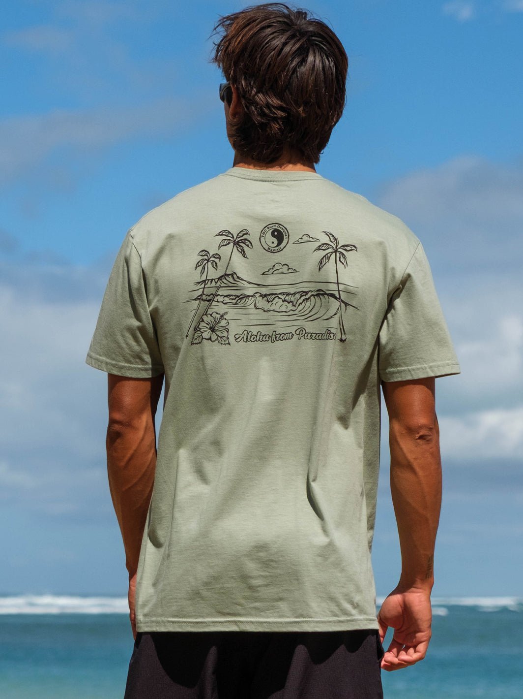 Sketch Diamond Head Wave Jersey Tee - T&C Surf Designs