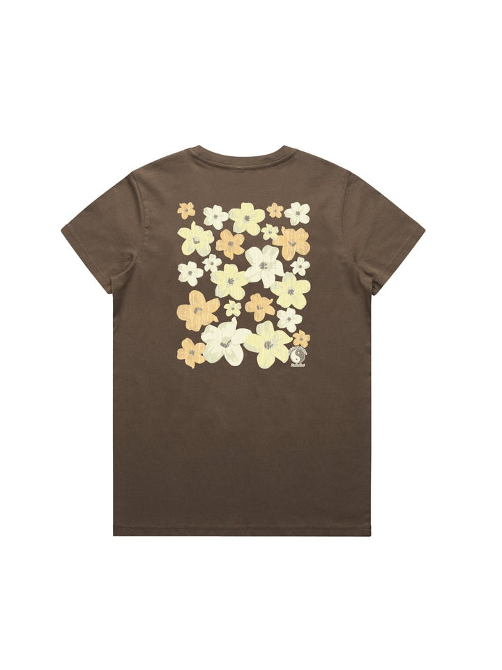 T&C Surf Designs Retro Puakeni Maple Tee, Walnut / S
