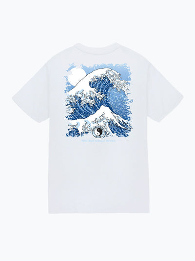 T&C Surf Designs T&C Surf Hokusai Splash Jersey Tee, White / S