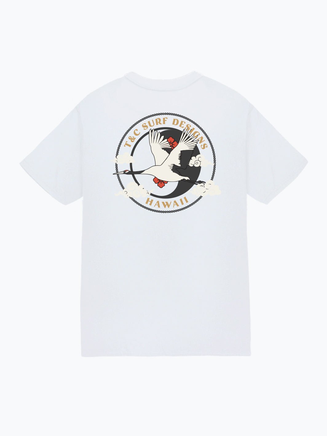 Soaring Crane Jersey Tee - T&C Surf Designs