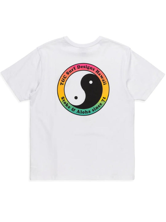 T&C Surf Designs T&C Surf Europe Yin Yang 71 Logo Tee, 