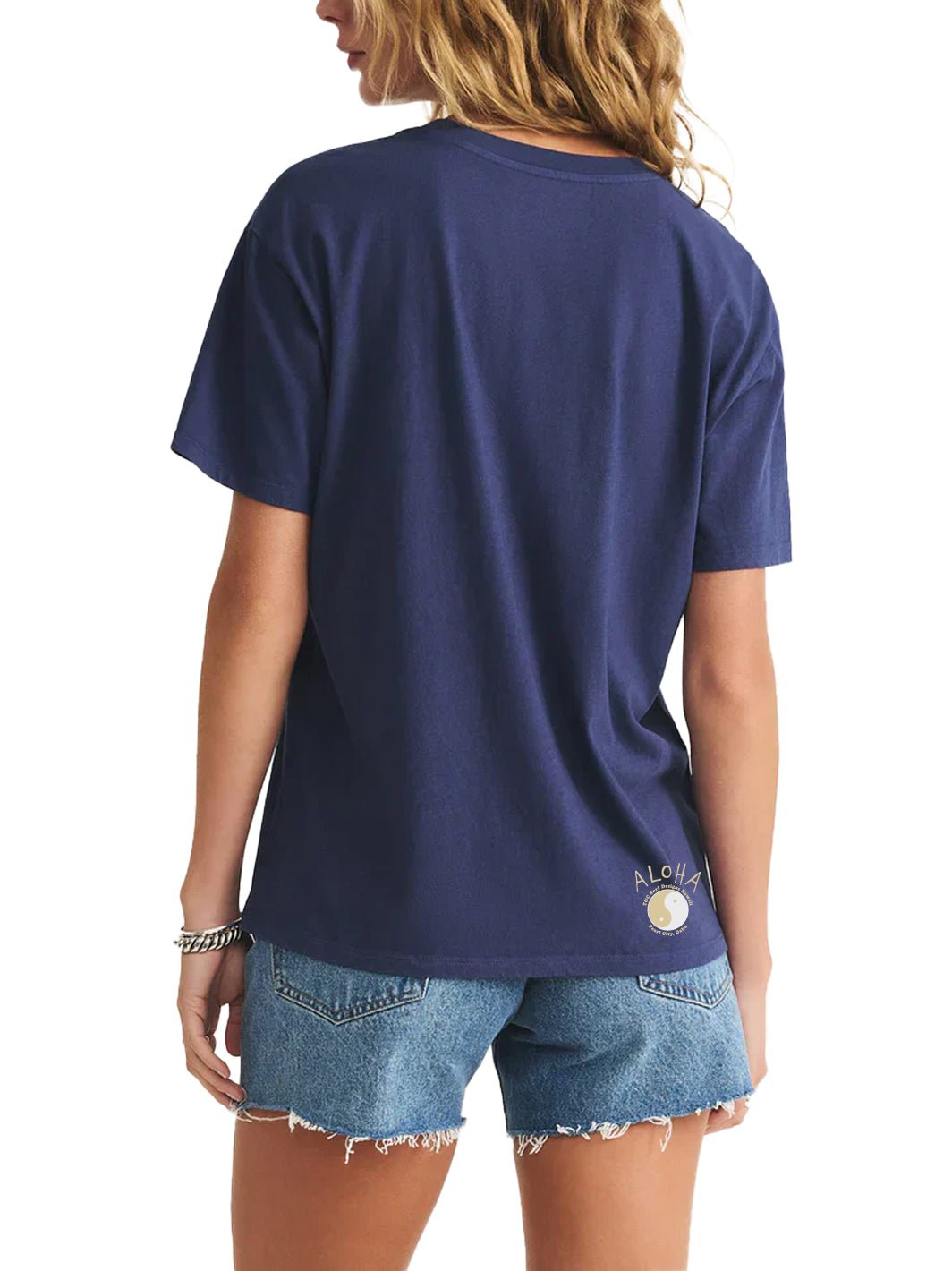 T&C Surf Designs Simple Plumeria Boyfriend Tee,