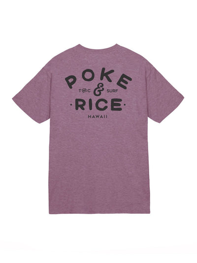T&C Surf Designs T&C Surf Poke and Rice Jersey Tee, Heather Maroon / S