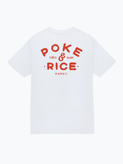 T&C Surf Designs T&C Surf Poke and Rice Jersey Tee, White / S