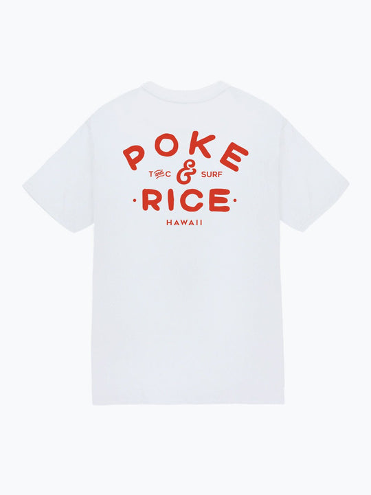 T&C Surf Designs T&C Surf Poke and Rice Jersey Tee, White / S