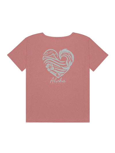 T&C Surf Wave Heart Slouchy Vtee - T&C Surf Designs