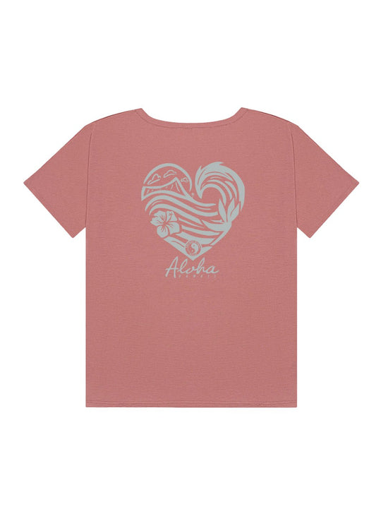 T&C Surf Wave Heart Slouchy Vtee - T&C Surf Designs