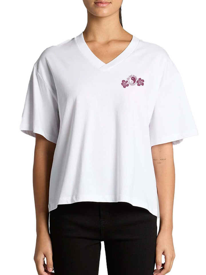 Watercolor Hau Martina Vtee - T&C Surf Designs