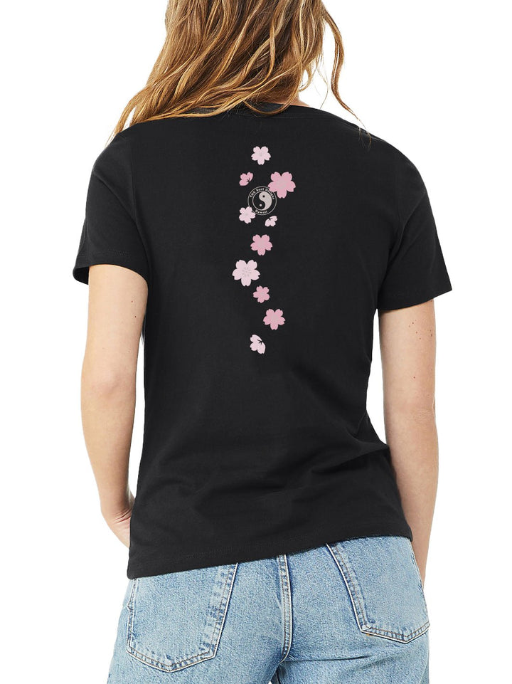 T&C Surf Designs Cute Sakura Relax Vtee, Black / S
