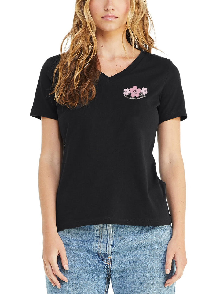 T&C Surf Designs Cute Sakura Relax Vtee,