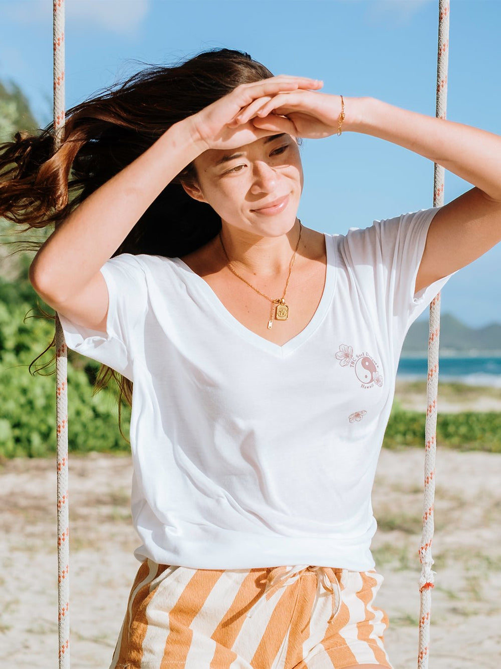 T&C Surf Designs Sakura Branch Slouchy Vtee,