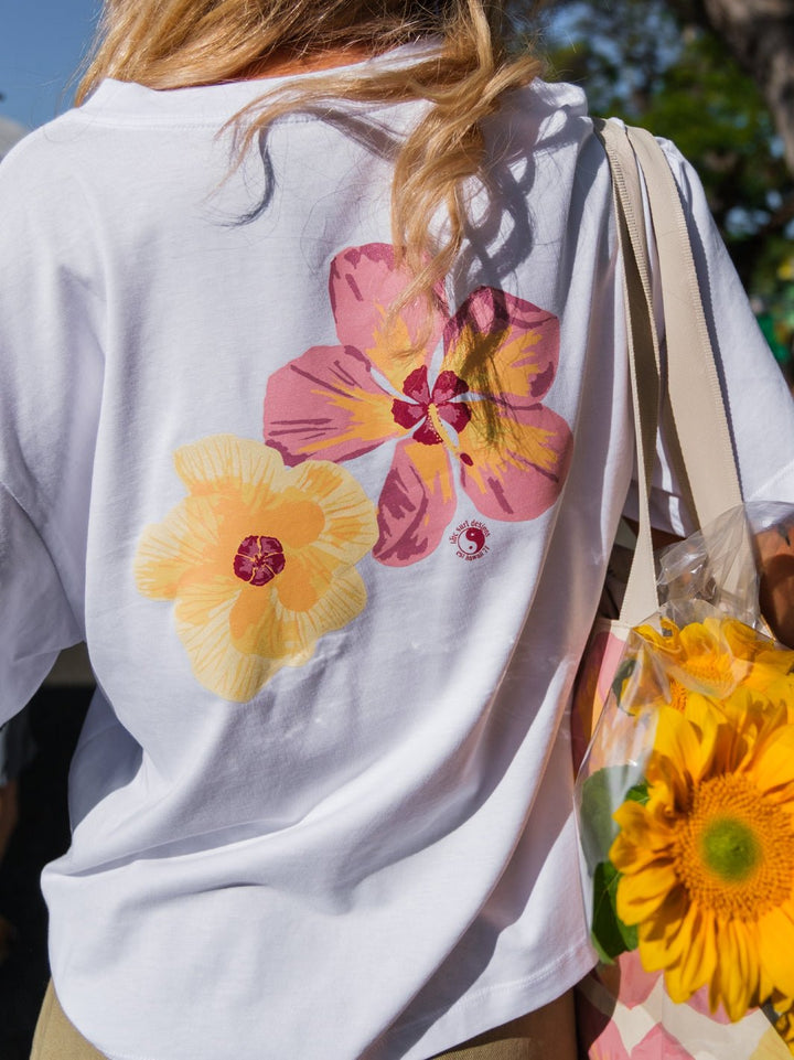 Watercolor Hau Martina Vtee - T&C Surf Designs