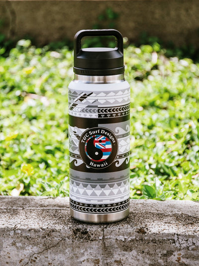 T&C Surf Designs T&C Surf 36 oz Tribal Rambler Yeti Bottle with Chug Cap, 