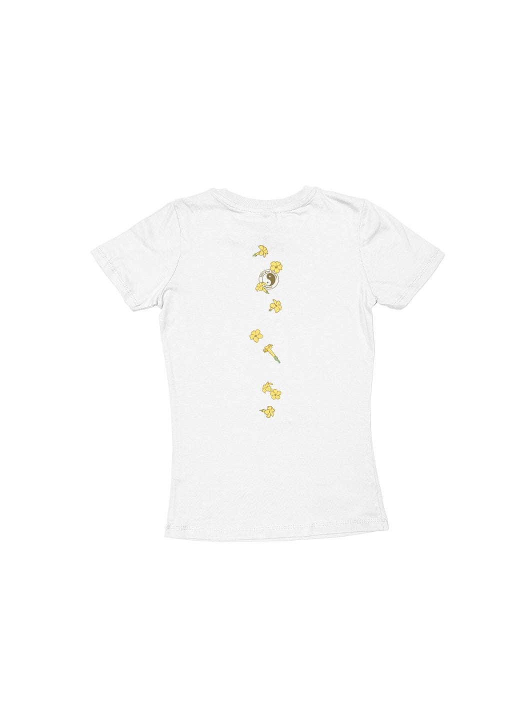 T&C Surf Designs Girls Falling Puakeni Sweetheart Tee, White / XS