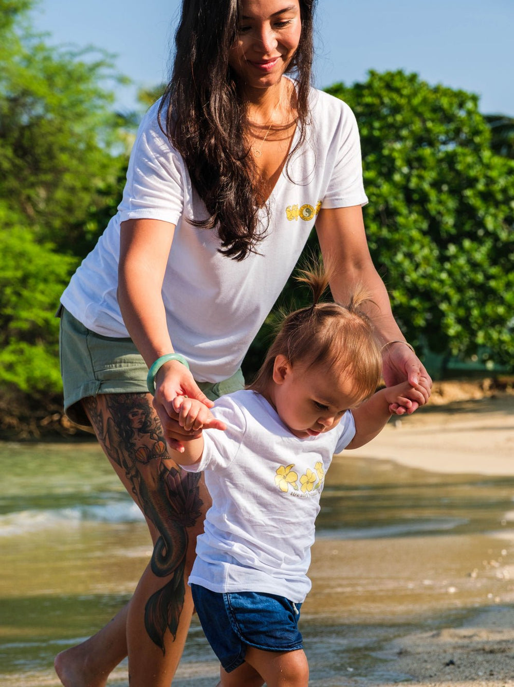 T&C Surf Designs Girls Falling Puakeni Sweetheart Tee,