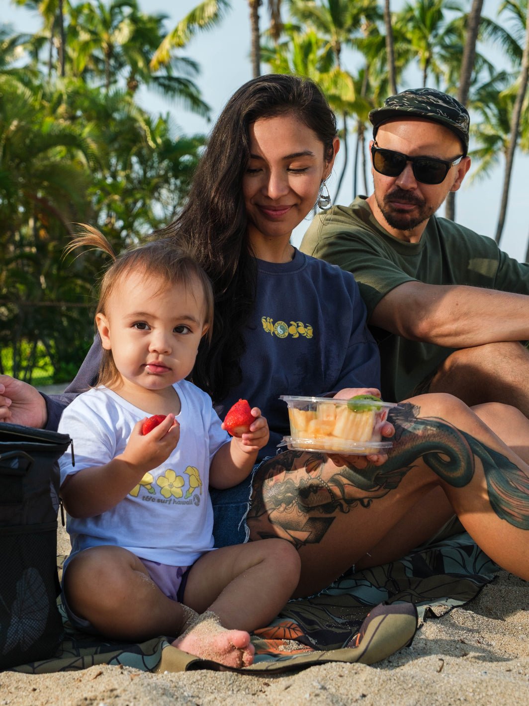 T&C Surf Designs Girls Falling Puakeni Sweetheart Tee,