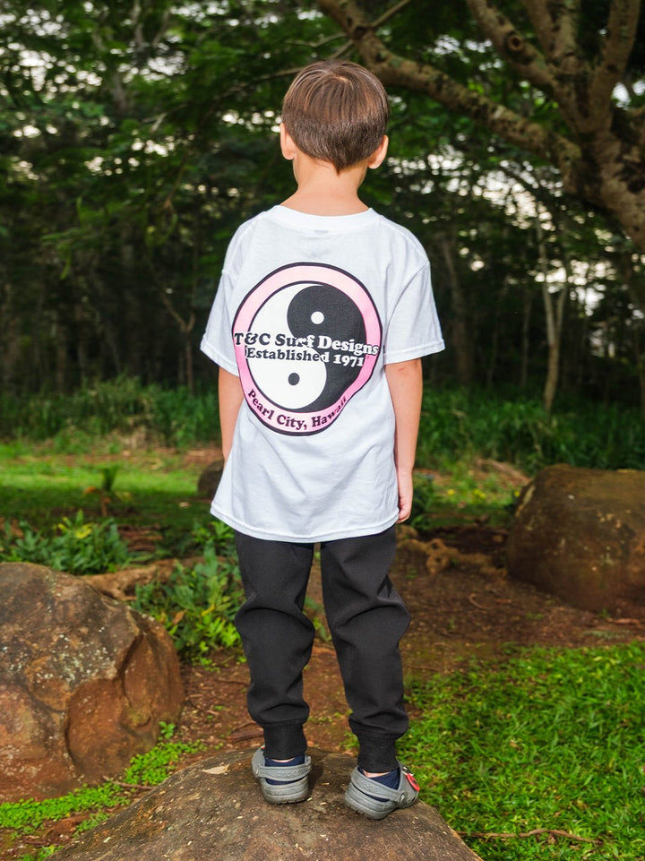 T&C Surf Designs Kids Retro Neon Logo Tee,