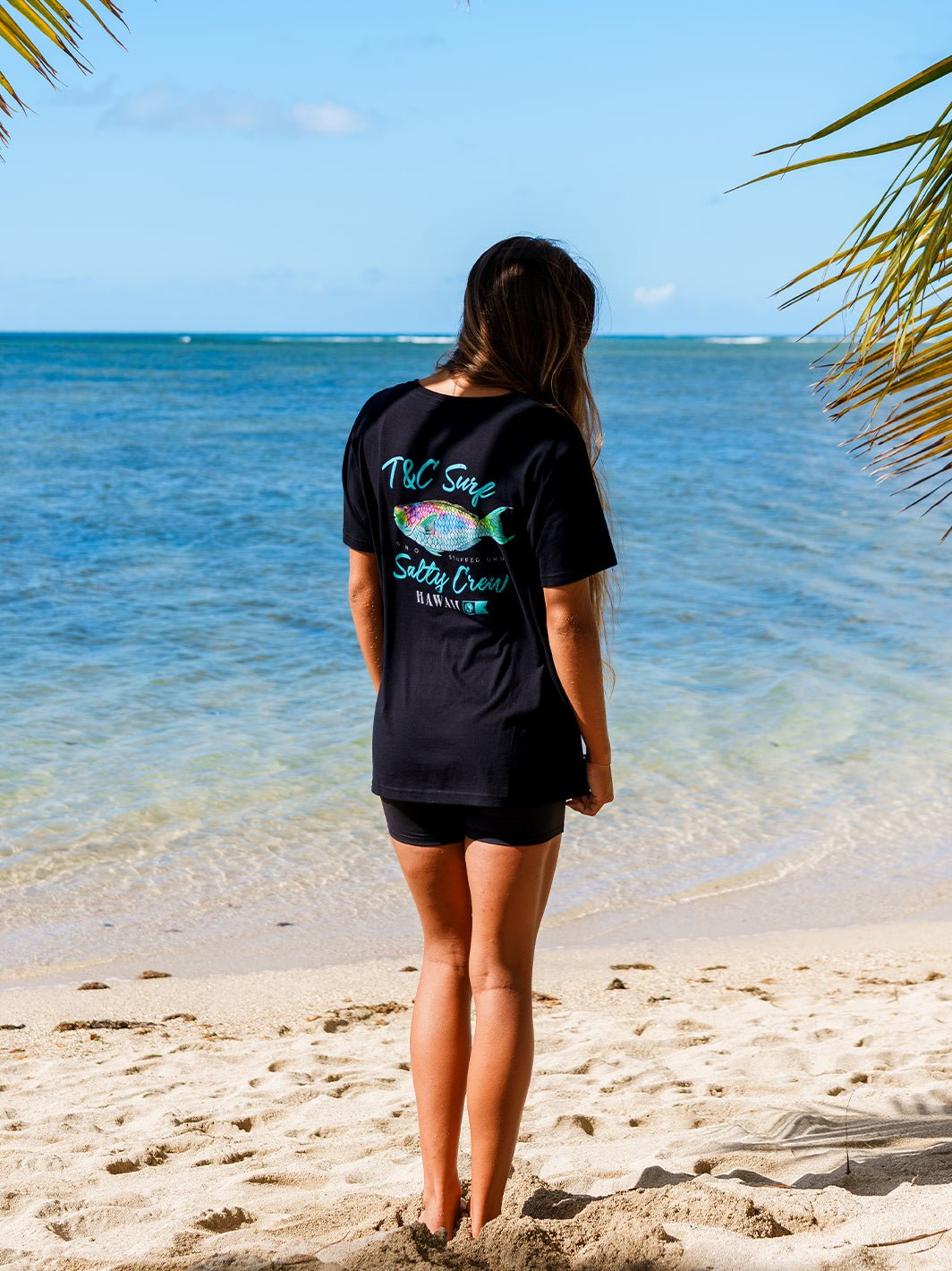 T&C Surf x Salty Crew Salty Uhu HI Boyfriend Tee