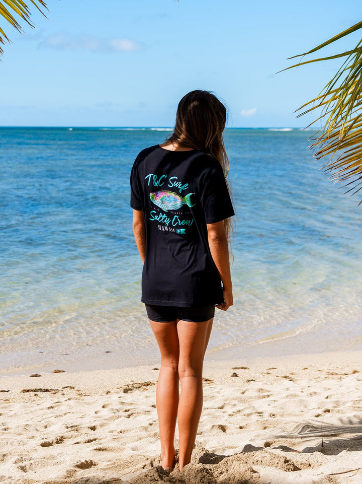 T&C Surf x Salty Crew Salty Uhu HI Boyfriend Tee