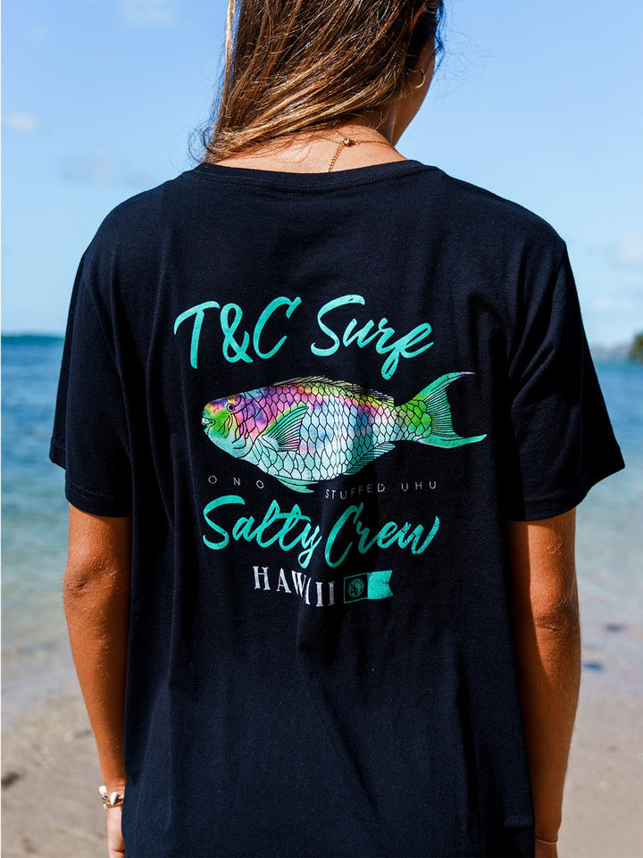 T&C Surf x Salty Crew Salty Uhu HI Boyfriend Tee