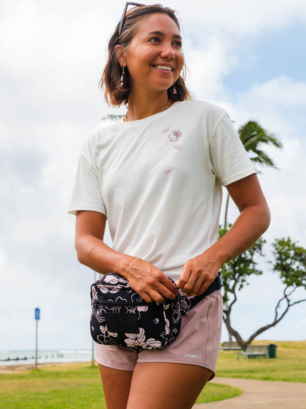 T&C Surf Designs Cherry Sakura Boyfriend Tee,