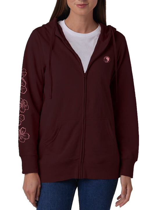 T&C Surf Designs T&C Surf Brushed Sakura Zip Hoodie, 