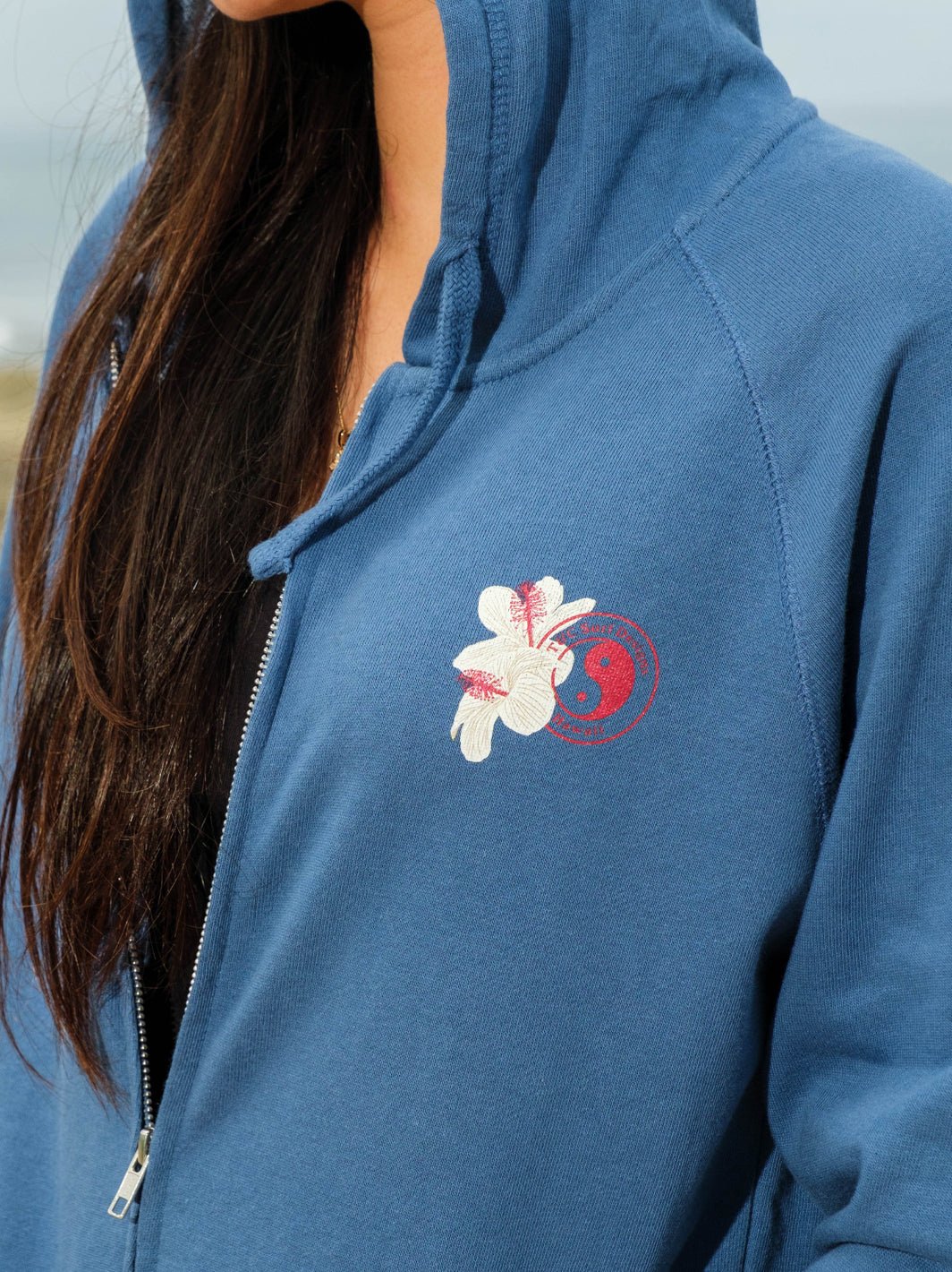 T&C Surf Designs Haleiwa Koki'o Ke'oke'o Zip Hoodie,