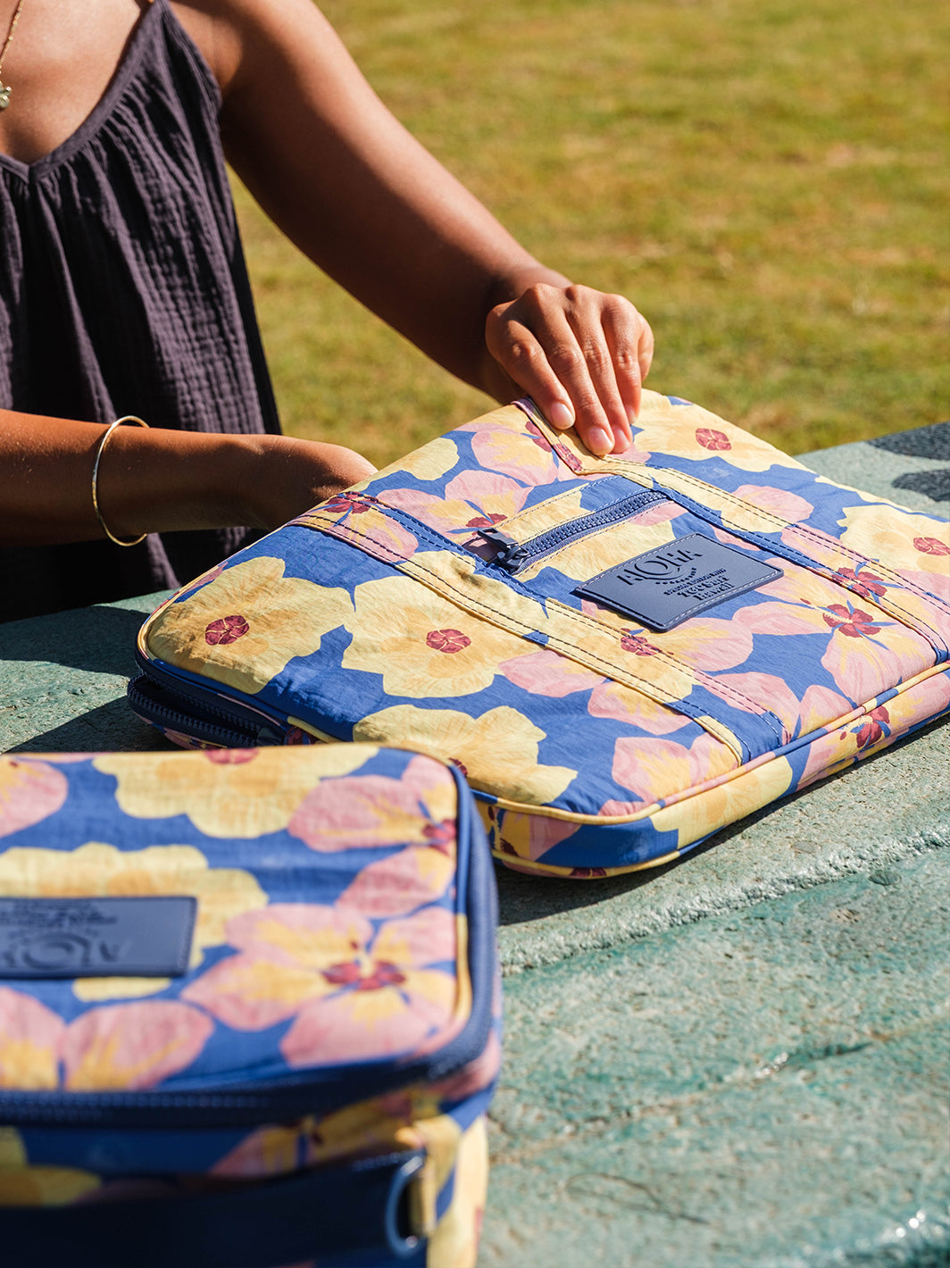 Aloha Collection Watercolor Hau Laptop Case