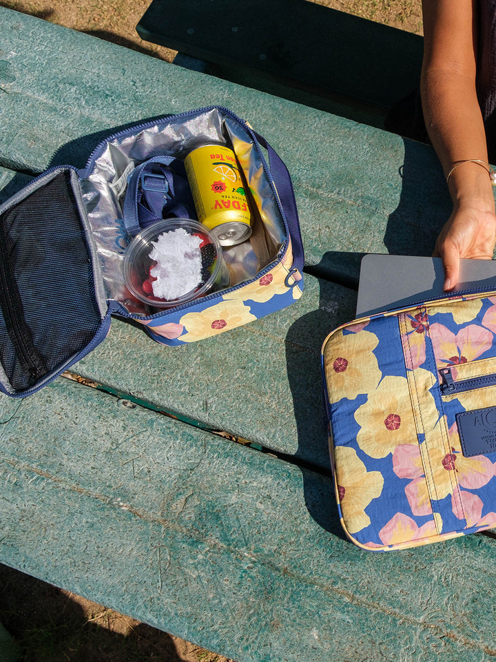 Aloha Collection Watercolor Hau Lunch Tote