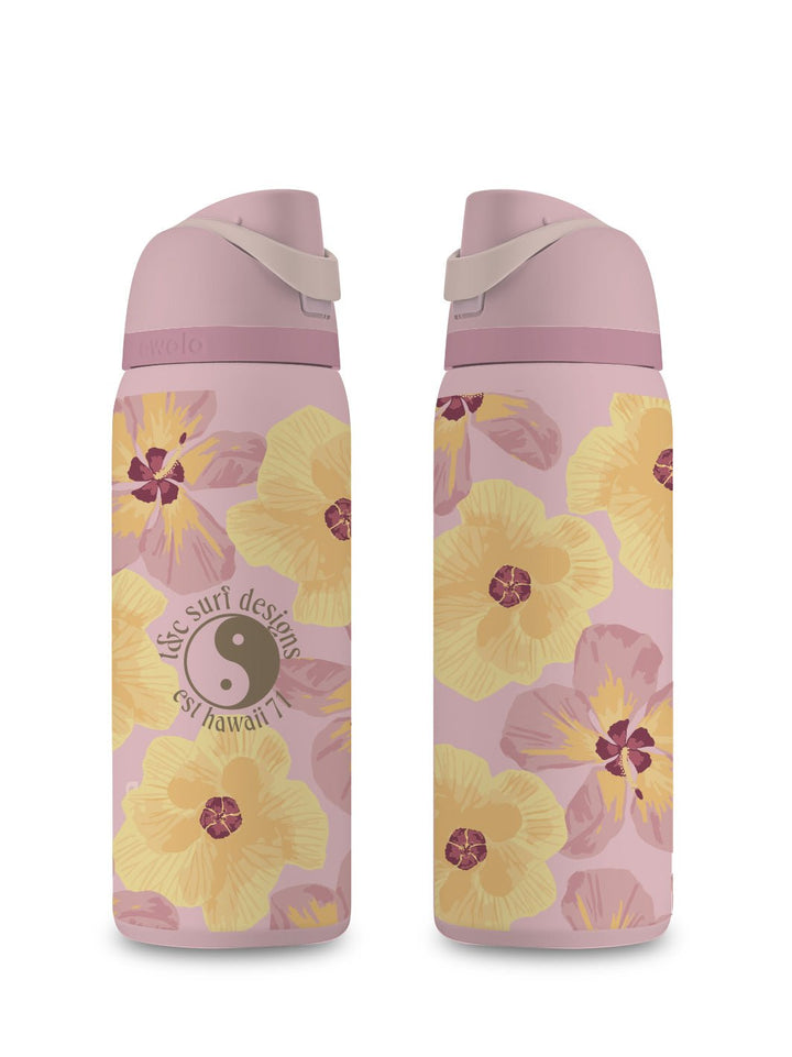 T&C Surf 32 oz Watercolor Hau Owala - T&C Surf Designs