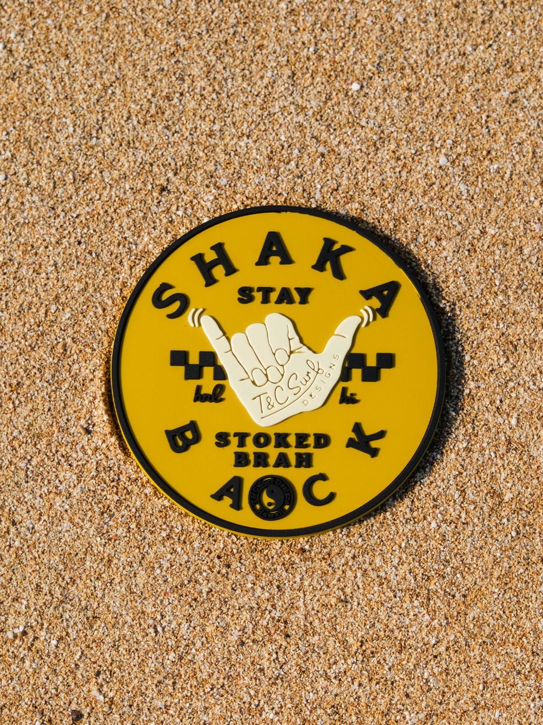 T&C Surf Designs Coaster, Shaka Back