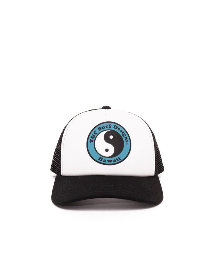 T&C Surf Designs Kids Standard Logo Trucker, OS / White Blue