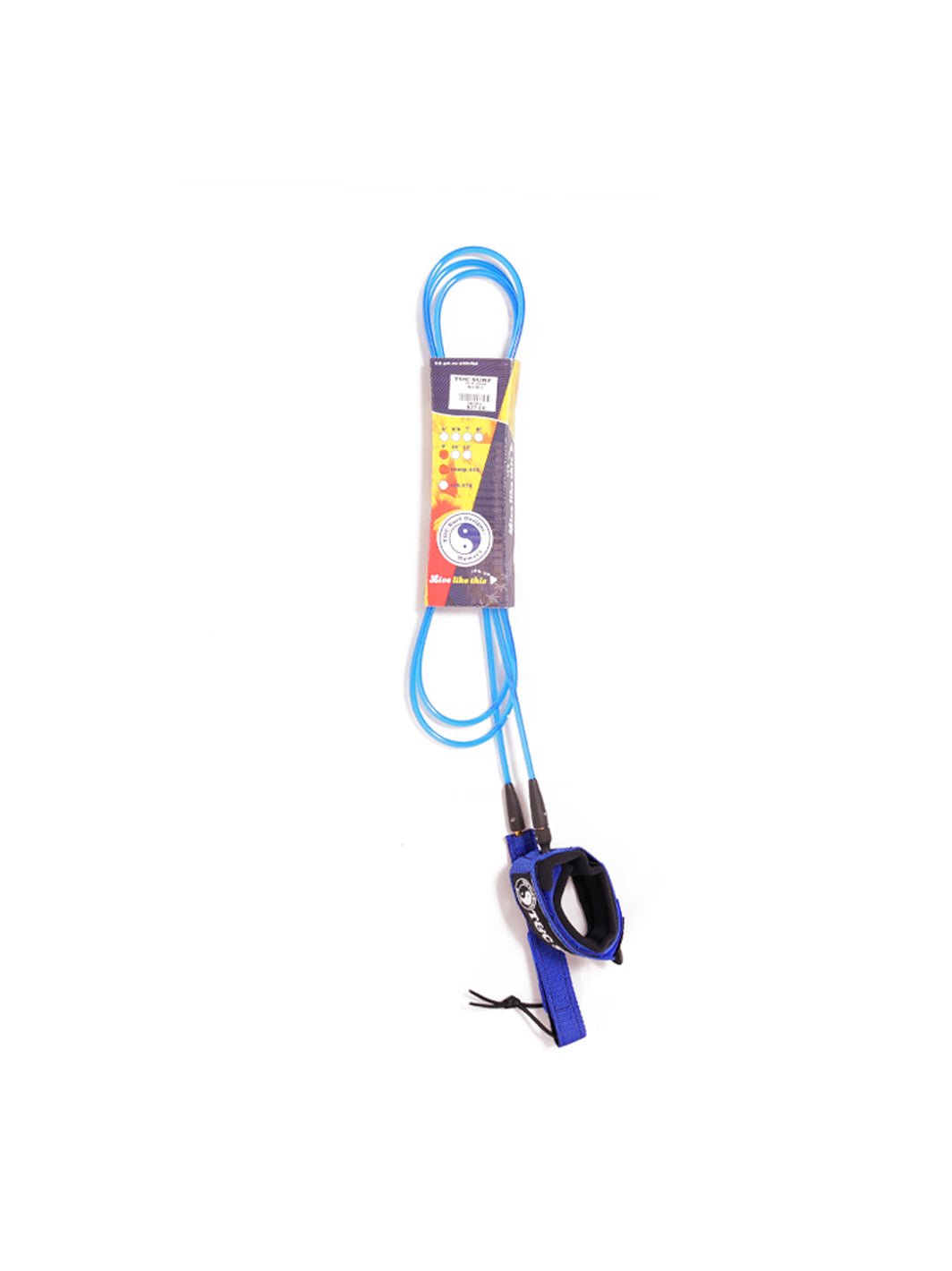 T&C Surf Designs 10' Standard Leash, Blue Blue