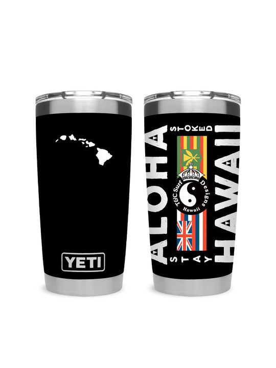 T&C Surf Designs T&C Surf 20 oz Aloha Nation Tumbler Yeti, Black