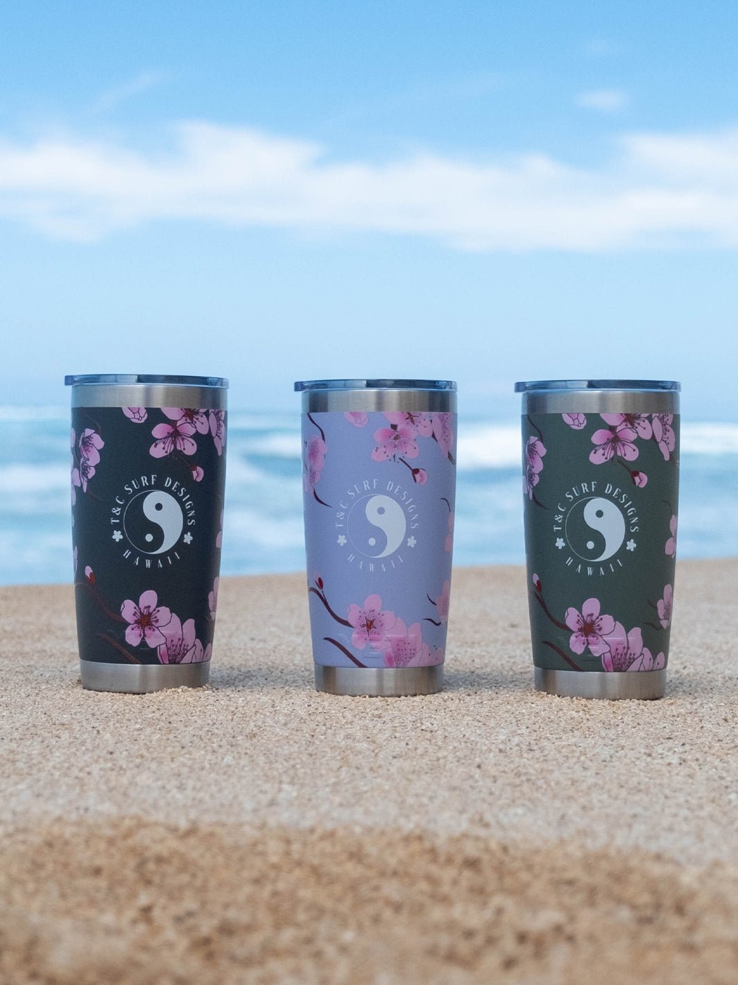 T&C Surf Designs T&C Surf 20 oz Cherry Bloom Tumbler Yeti, 