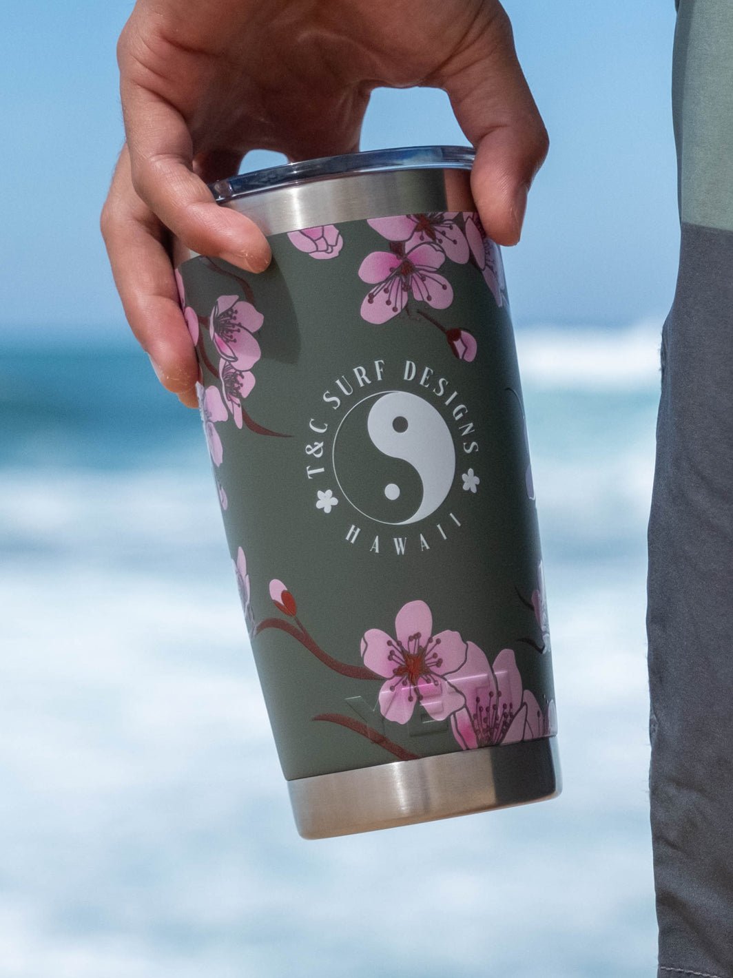 T&C Surf Designs T&C Surf 20 oz Cherry Bloom Tumbler Yeti, 