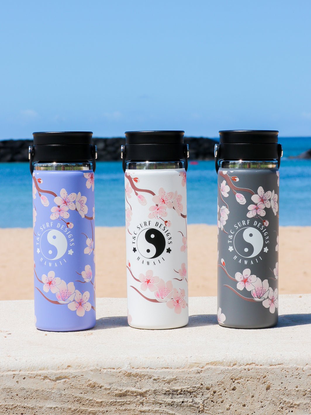 T&C Surf Designs T&C Surf 20 oz Cherry Bloom Hydro Flask, 