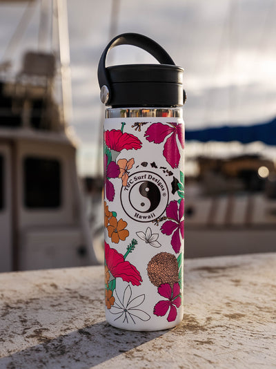 T&C Surf Designs T&C Surf 20 oz Floral Border Hydro Flask, 